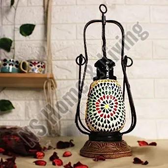 Vikalp Handcrafted Turkish Decorative Mosaic Lantern Lamp