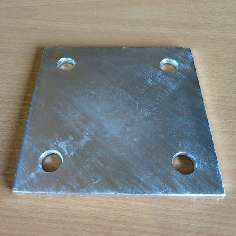 Galvanized Steel Square Flange Plate, Feature : Highly Durable