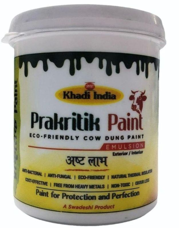 Prakritik Paint Cow Dung Emulsion Paint, Packaging Type : Plastic Packet