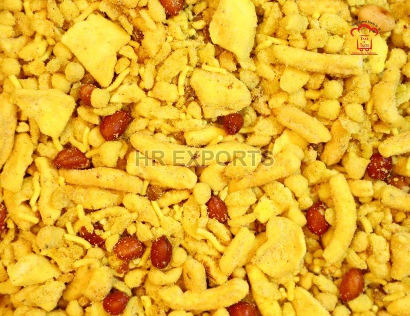 Yellow Khatta Meetha Namkeen, for Snacks, Home, Office, Restaurant, Taste : Spicy