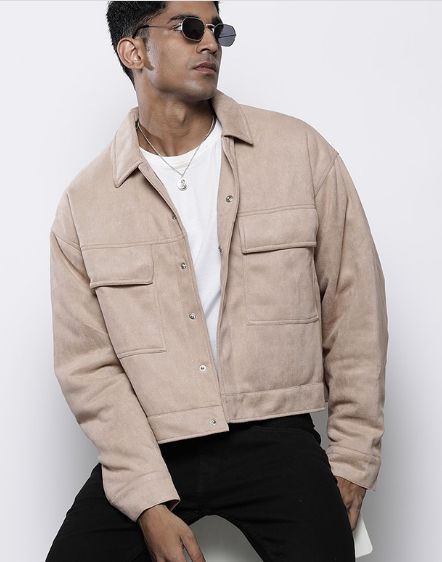 Solid Cotton Mens Jackets, Sleeve Type : Full Sleeves