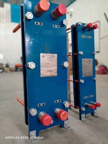 Platex India Color Coated Mild Steel GEA Plate Heat Exchanger for Pharmaceutical Industry