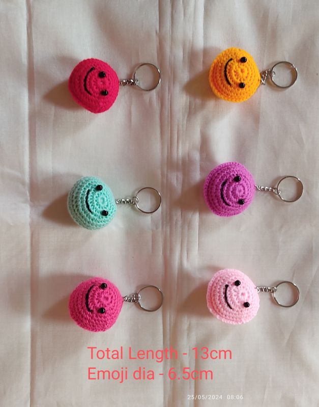 Acrylic Crochet keychains, Technics : Hand Made