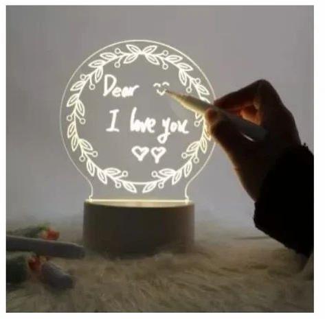 Acrylic Memo Board LED Lamp for Decoration