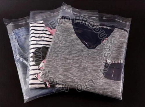 Transparent Plain Compostable Garment Bags, Size : Multisizes
