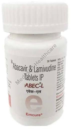 ABEC-L Tablets, for Used to Treat HIV Infection, Packaging Type : Plastic Bottle