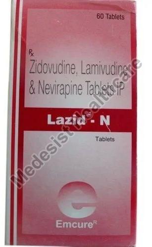 Lazid-N Tablets, for Used to Treat HIV Infection, Packaging Type : Plastic Bottle