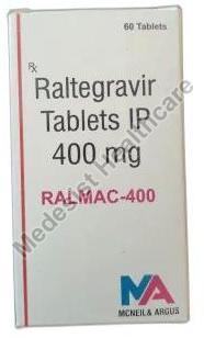 Ralmac 400mg Tablets, for Used to Treat HIV Infection, Packaging Type : Plastic Bottle