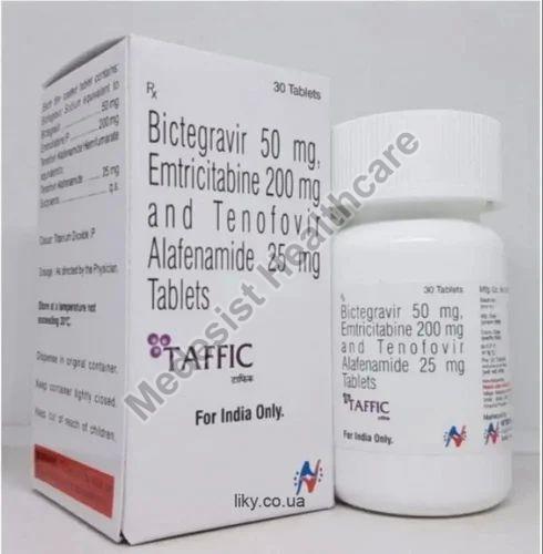 Taffic Tablets, for Used To Treat HIV Infection, Packaging Type : Plastic Bottle