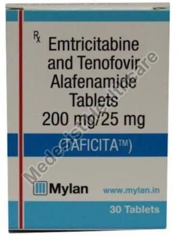 Taficita Tablets, for Used To Treat HIV, Packaging Type : Plastic Bottle