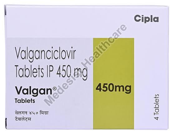 Valgan 450mg Tablets, Medicine Type : Allopathic