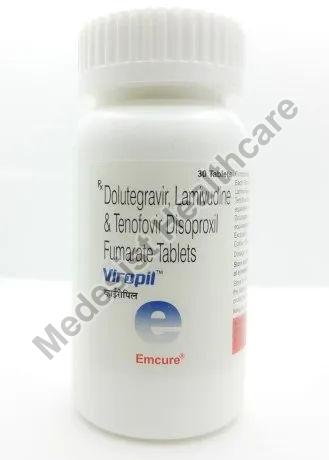 Viropil Tablets, for Used to Treat HIV Infection, Packaging Type : Plastic Bottle