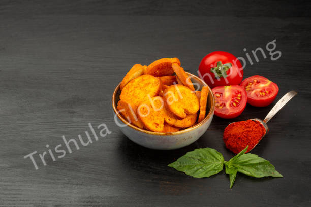 Tangy Tomato Banana Chips for Human Consumption, Snacks