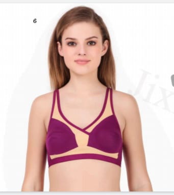 Nylon Plain ALD Non Padded Bra, Technics : Machine Made