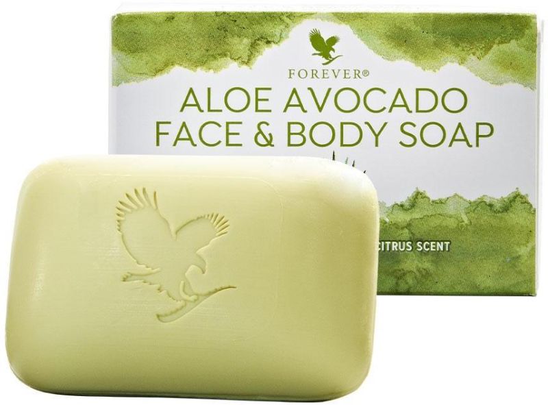 Solid Sqaure Forever Avocado Face & Body Soap, for Light Green, Packaging Type : Paper Box