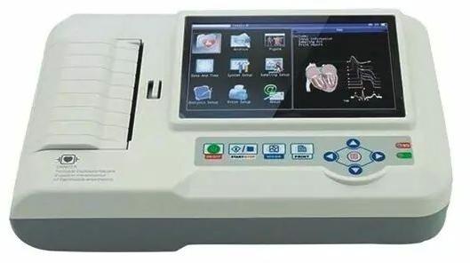Contec 600G 6 Channel ECG Machine, Display Size : 800×480 TFT Colour Display