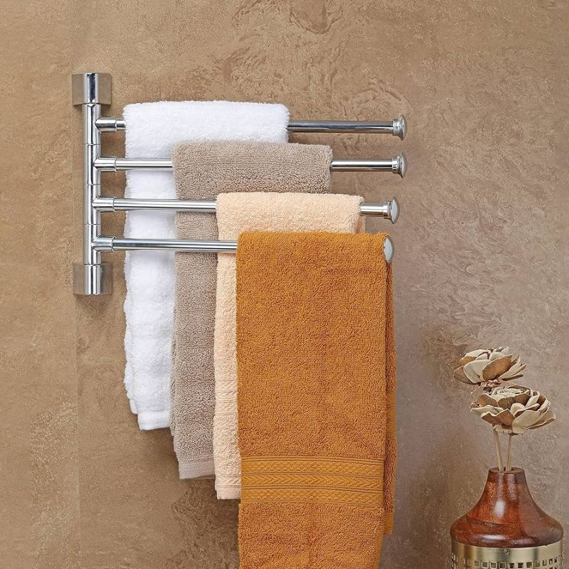 Polish Towel Rack, Color : Silver