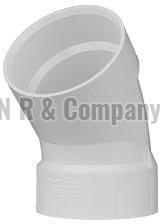 White 45 Degree PVC Pipe Bend, for Supplying Water, Feature : Fine Finishing, Premium Quality