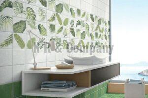 Multicolor Polished Ceramic Wall Tile, for Interior, Packaging Type : Carton Box