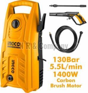 Yellow HPWR14008 Ingco High Pressure Washer, for Industrial Use, Feature : Fine Finishing