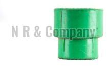 Green Color Coated PPR Reducing Socket, for Water Pipe, Shape : Round