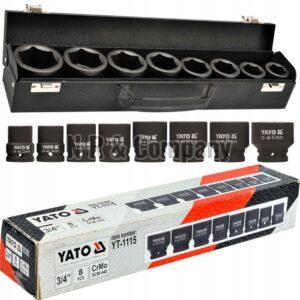 Black Single YT-1115 Yato 8 Pieces Socket Set, Automation Grade : Manual