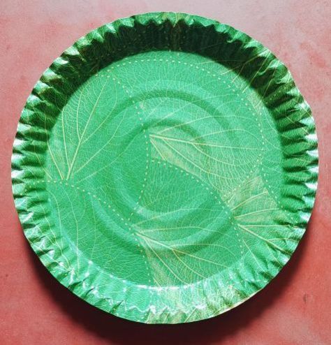 12 Inch Green Salpata Paper Plate