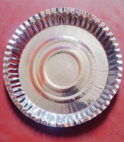 12 Inch Silver Paper Plate for Event, Party