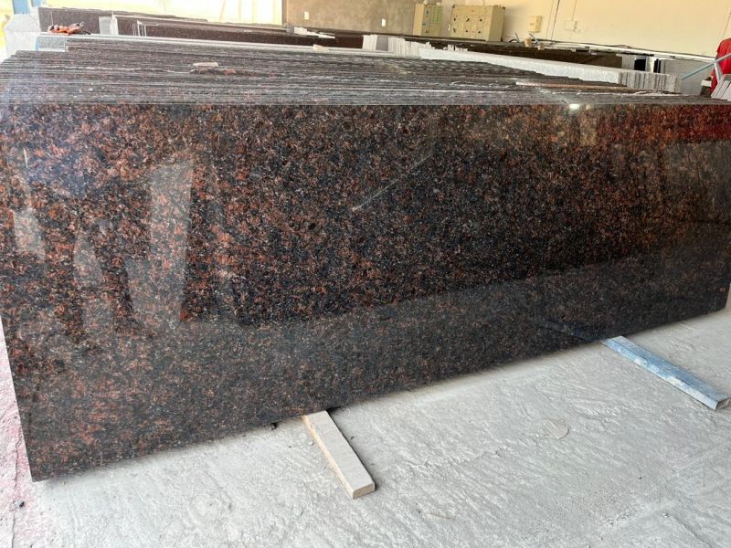 tan brown granite slab