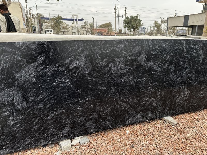 Titanium Black Granite Slab