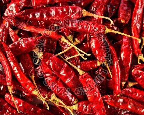 With Stem Dry Red Chilli, for Spices, Cooking, Grade Standard : Food Grade