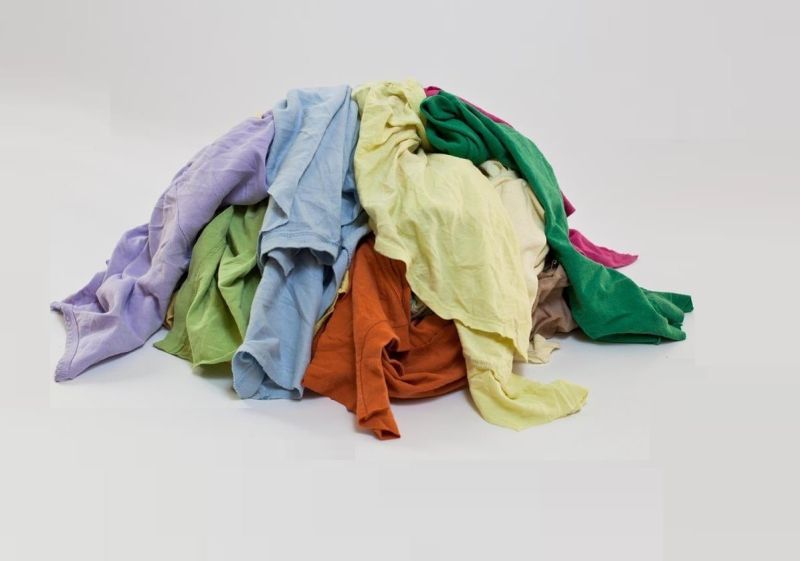 Plain Cotton Multicolor T-Shirt Wiper for Cleaning Purpose