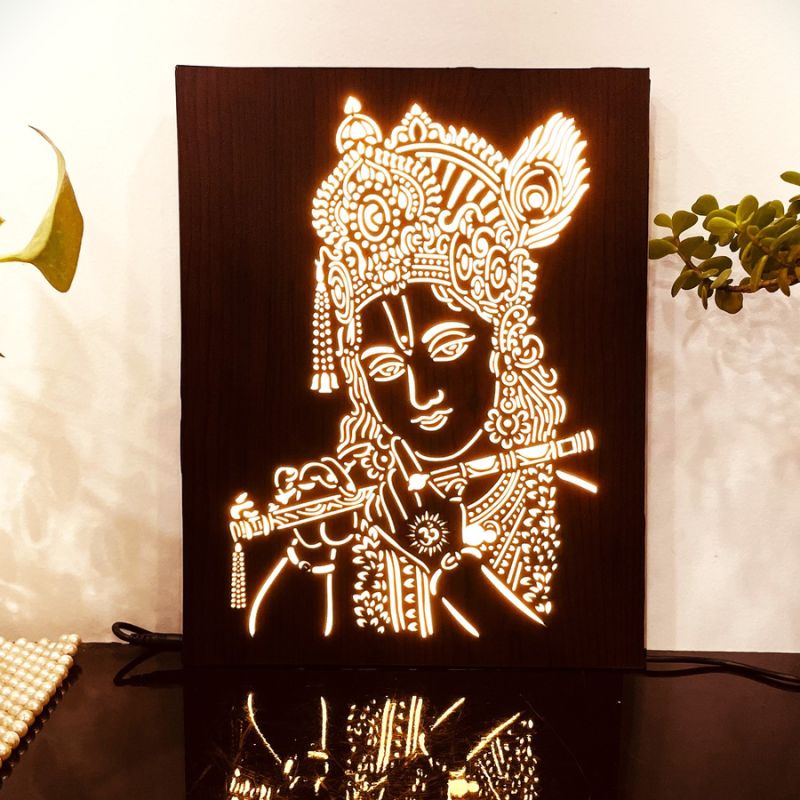 Lord Radha Krishna LED Photo Frame, Photo Size : 6X6 Inch