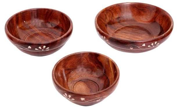 Wooden Bowl Set, for Gift Purpose, Hotel, Home