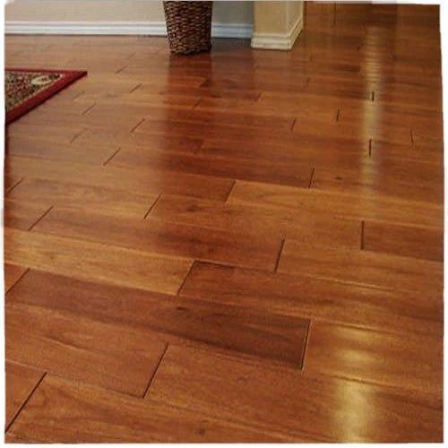 Polished Plain Wooden Flooring, Color : Brown