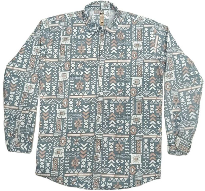 men printed casual shirt