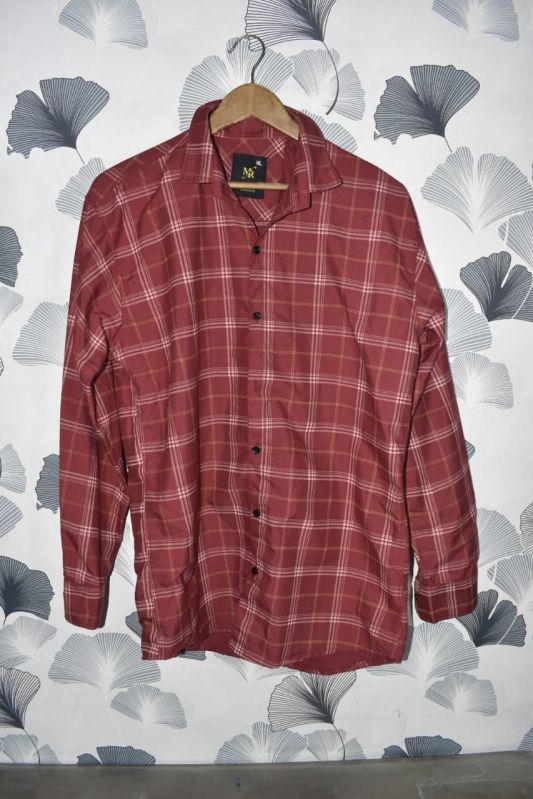 men red check shirt