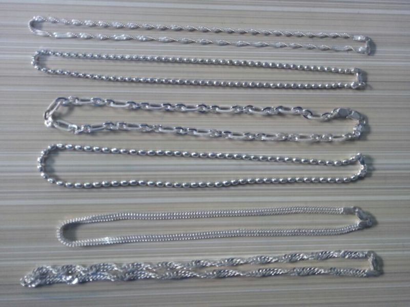 Polished Silver Fancy Chain, Packaging Type : Plastic Packet