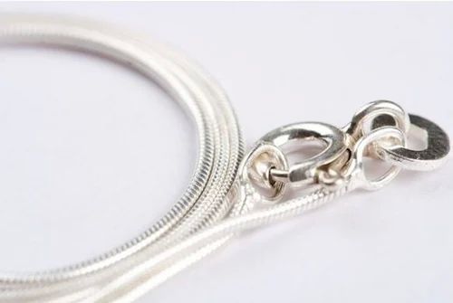 Polished Silver Snake Chain, Packaging Type : Plastic Packet