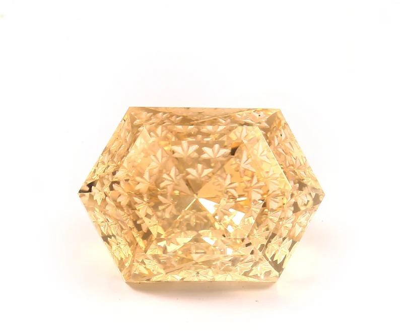 Citrine Fantasy Cut Carving Gemstone for Jewellery
