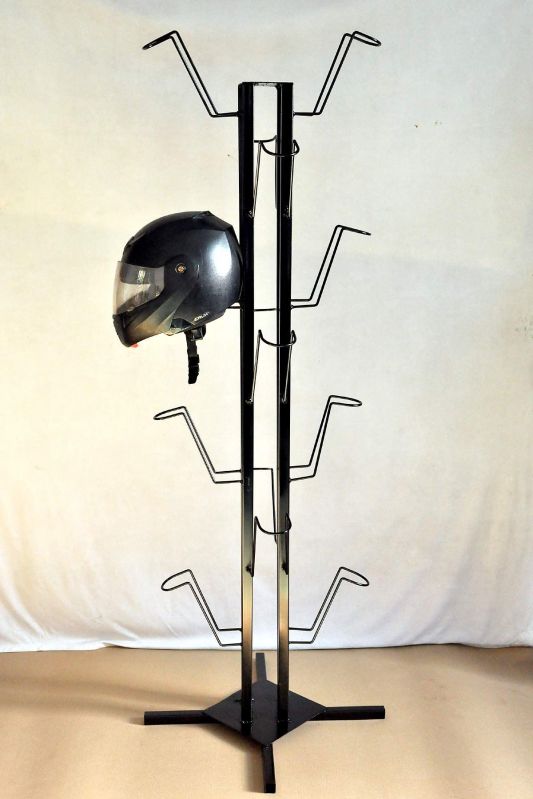 Mild Steel Wall Mounted Helmet Stand
