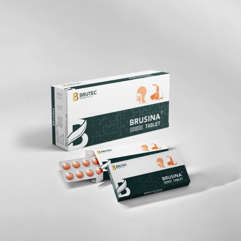 Brutec Pharma brusina-care tablet, Packaging Type : Pouches
