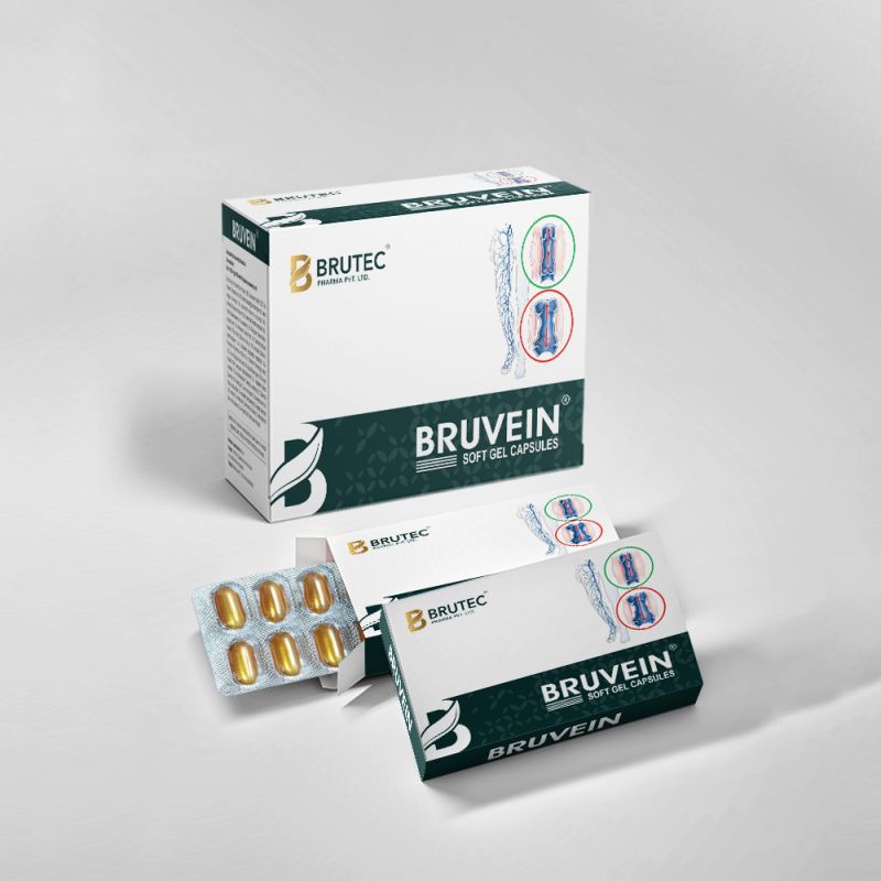 Brutec Pharma bruvein-care softgel capsules, Medicine Type : Ayurvedic