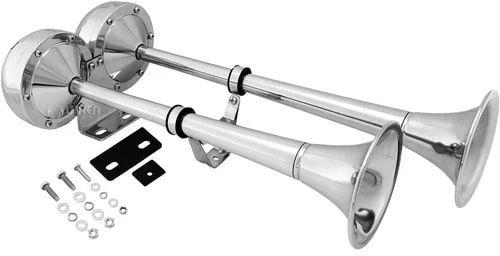 Electric Aluminium Double Trumpet Marine Horn, Certification : ISI Certified