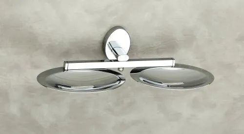 Stainless Steel Double Soap Dish For Bathroom Fittings