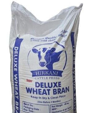 Natural Hirkani Deluxe Wheat Bran for Cattle Feed