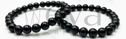 8mm Black Obsidian Bracelet, Gender : Female