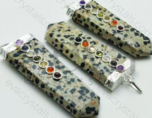 Dalmatian Chakra Flat Pendant