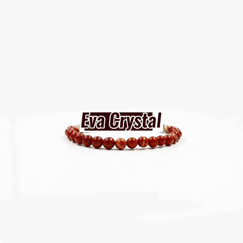 Polished 6mm Red Jasper Bracelet, Style : Common