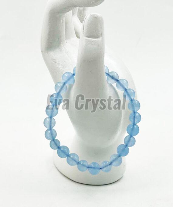 Polished 8mm Blue Lace Bracelet, Gender : Female